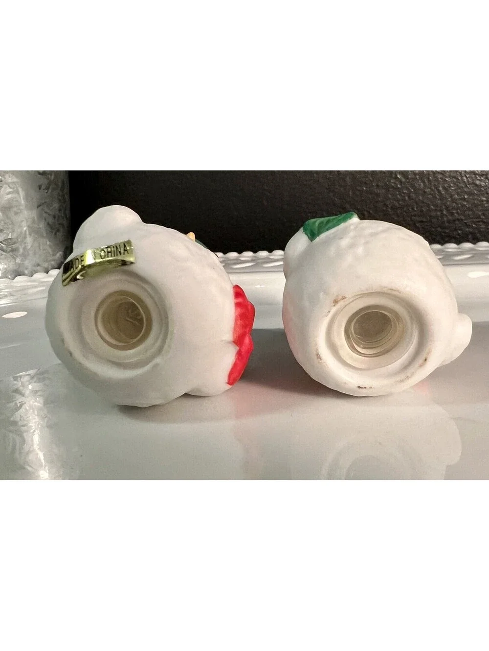 Vintage Snowman Salt And Pepper Shaker Set, Christmas Winter Salt And Pepper